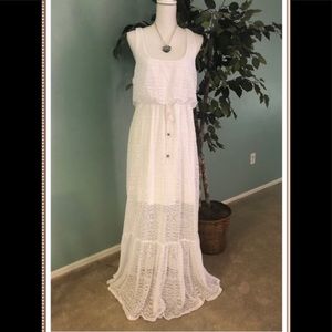 Maurice’s white lace maxi dress